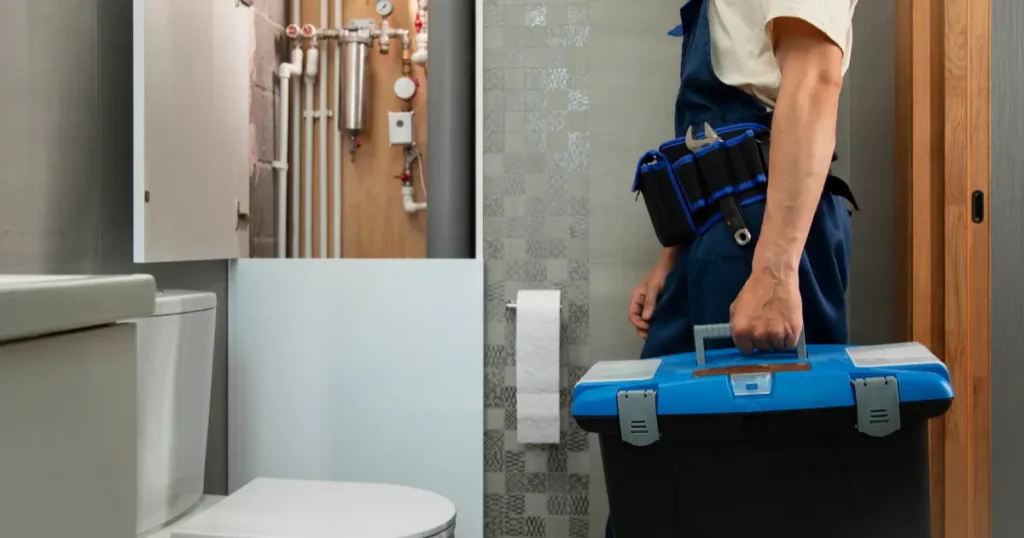 Instalación sanitaria en baño