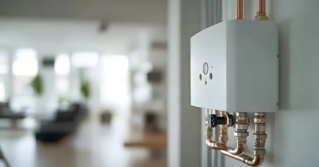 Caldera doméstica instalada en vivienda