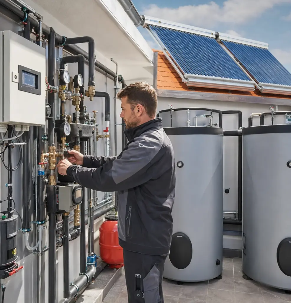 Mantenimiento ACS con energía solar térmica y sistemas de acumulación