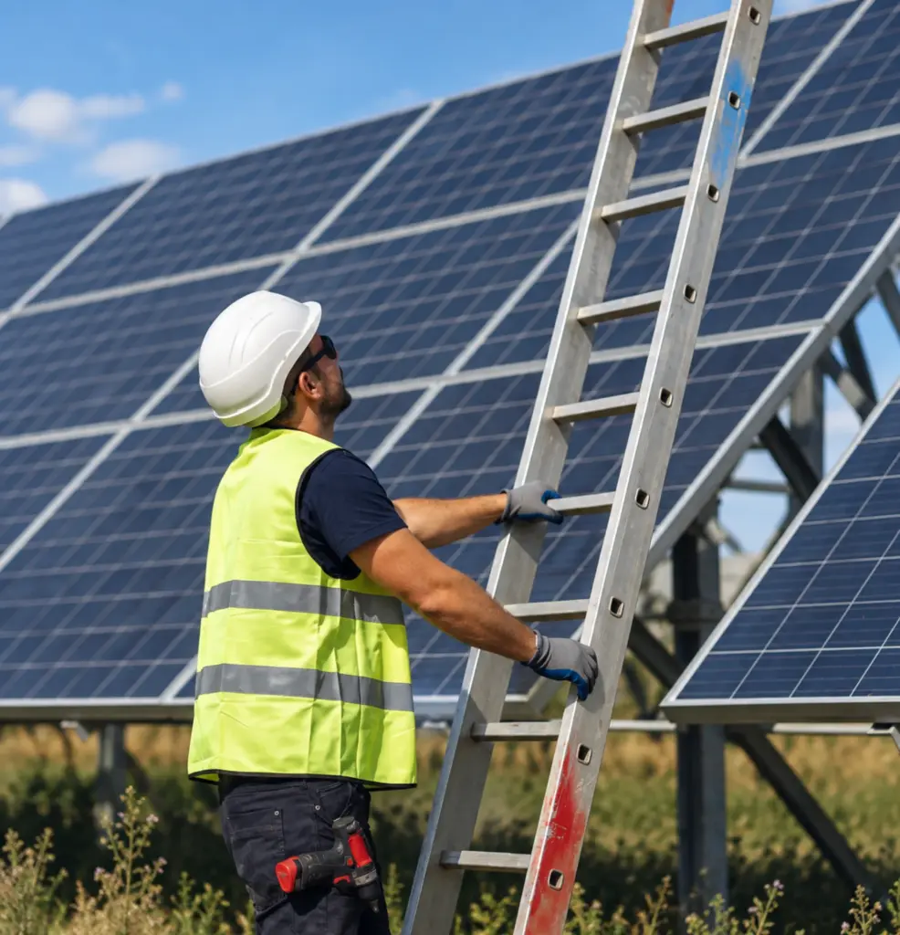Instalación de Estructuras para Placas Solares
